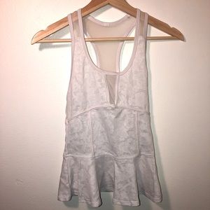 Sheer athletic tank top